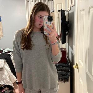 Uniqlo 3/4 sleeve waffle knit sweater!